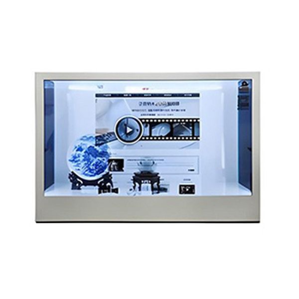 FCC Transparent LCD Advertising Interactive Translucent Lcd Box