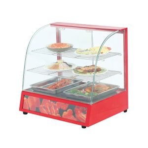 China 220-240 Volts Food Warmer Display Showcase with Dimensions 660x475x620 wholesale