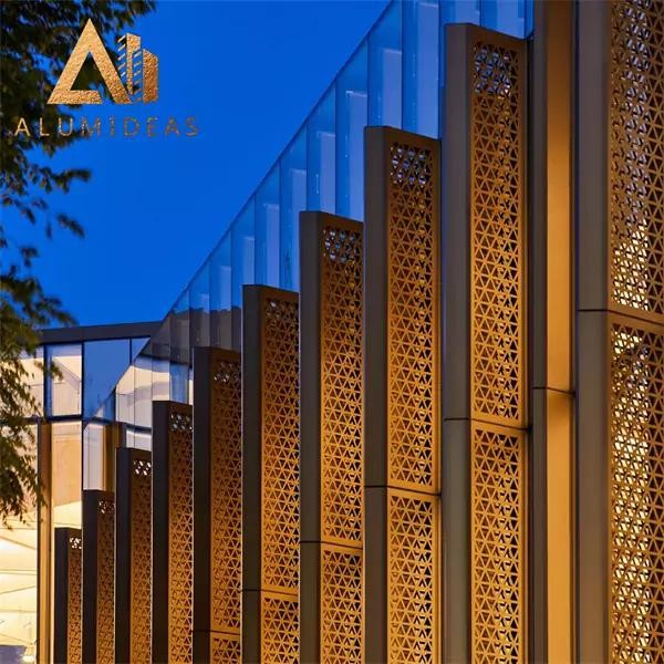 Aluminum Perforated Louver Panel Wall