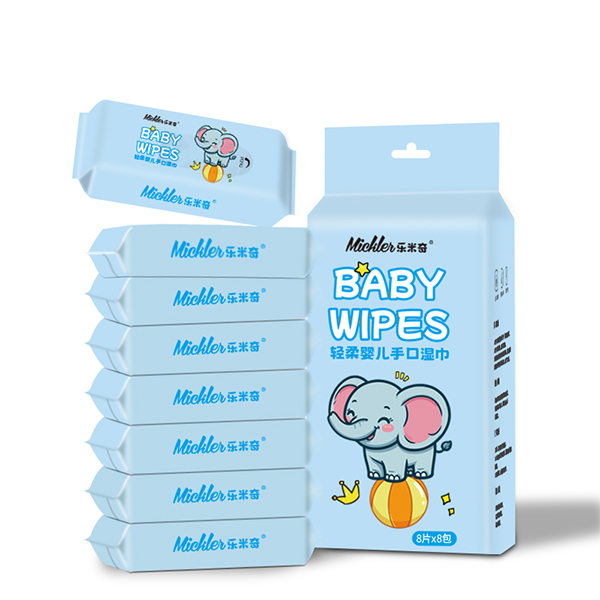 Portable Baby Wet Wipes Custom Wet Wipes Fragrance Free With Vitamin E / Xylitol Alcohol