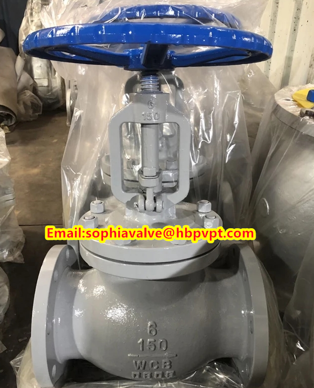 body ASTM A216 WCB cast steel globe valve FROM HEBEI