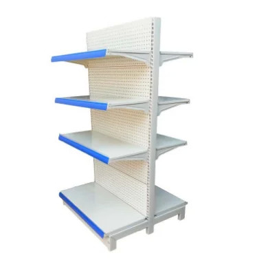 China Factory Custom Fashionable gondola rack double sided shelves wholesale