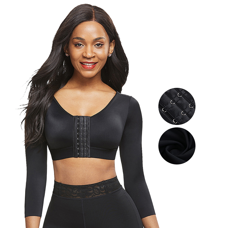 WAISTDEAR Women's Long Sleeve Bra for Postpartum Compression and Butt Lifting