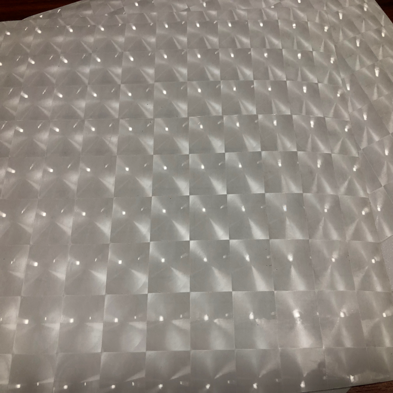 Blow Molding Processing Type Laser 3D Holographic Vinyl Film For Multi Lens Decoration