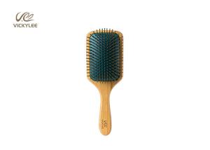 Square Oar Beech Wood 9.75 Inch Wooden Handle Hair Brush