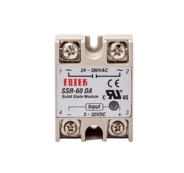 Quality Foteck SSR-60DA DC to AC electric solid state variable relay for sale