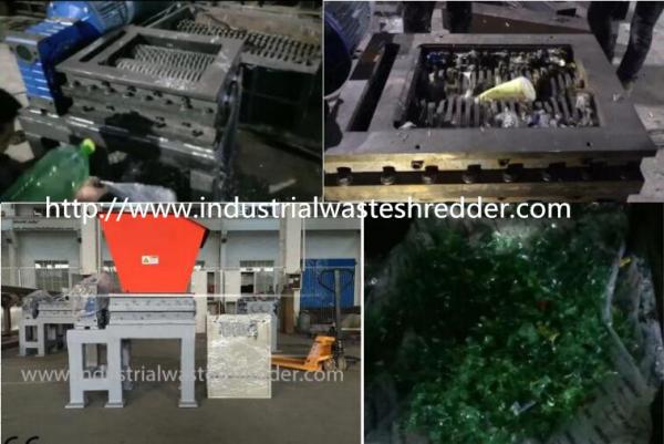 Quality Small Scale PET Bottle Shredder Machine 300kg/Hr Capacity For Recycling for sale