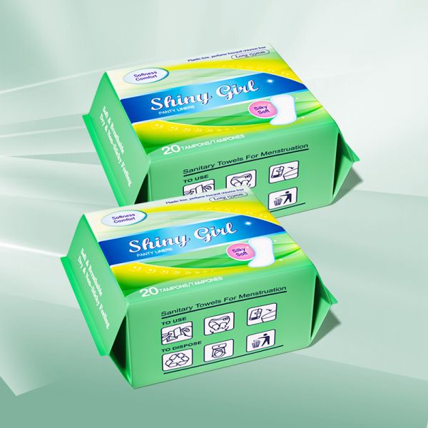 Ultra Thin Menstrual Period 245mm Cotton Breathable Sanitary Napkin for Women Ladies