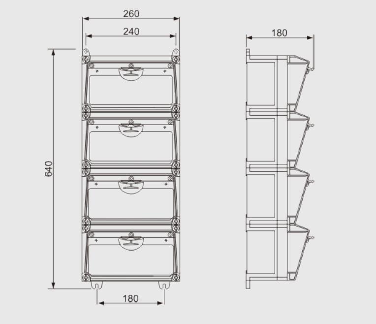 Wall Mounted Power Portable Combination Socket Board Box Industrial Electrical Distribution Boxes