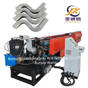 China Steel Downspout Pipe Forming Machine PLC Downspout Elbow Machine wholesale