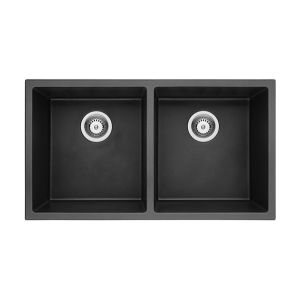 wholesale 50/50 double bowl undermount composite granite/quartz sink