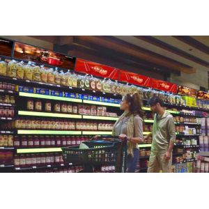 1000mm*50mm Lighted Liquor Shelves 1.5625mm Pitch Smd1515