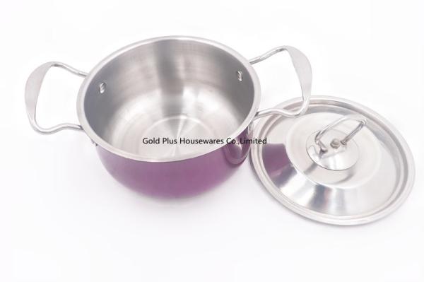 Quality 6pcs 20cm Stainless Steel Casserole Hot Pot Insulated Food Warmer for sale