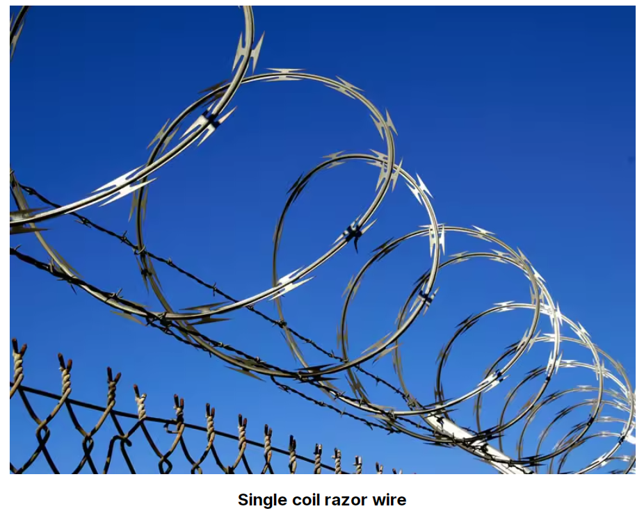 Hot Dipped Barbed Wire Concertina Security Razor Barbed Wire Anti-climb Security Razor Barbed Wire