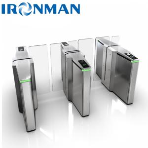 China Security Glass Swing Turnstile , Entrance Gate Security Systems wholesale
