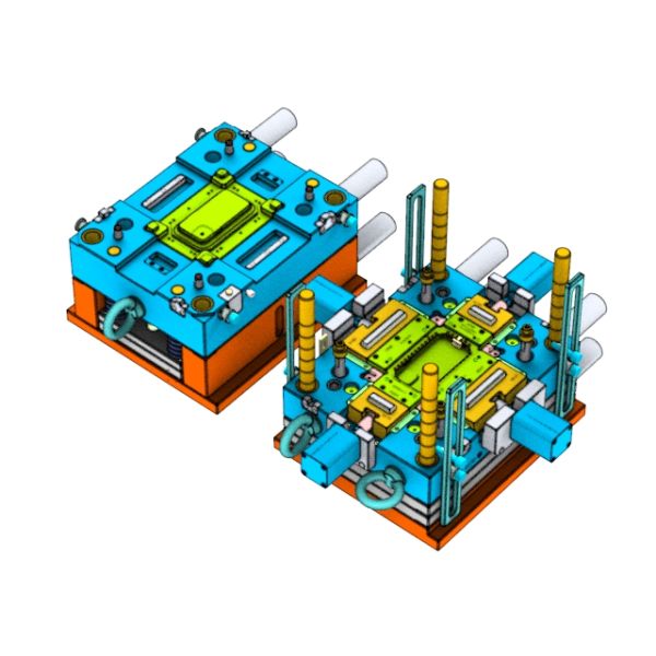 Transparent middle frame (1*1) / Cold runner / Three-plates mold No.22448