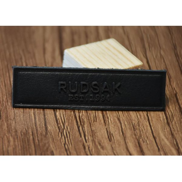 Printed Silicone Logo Jeans Leather Patches Custom For Clothing