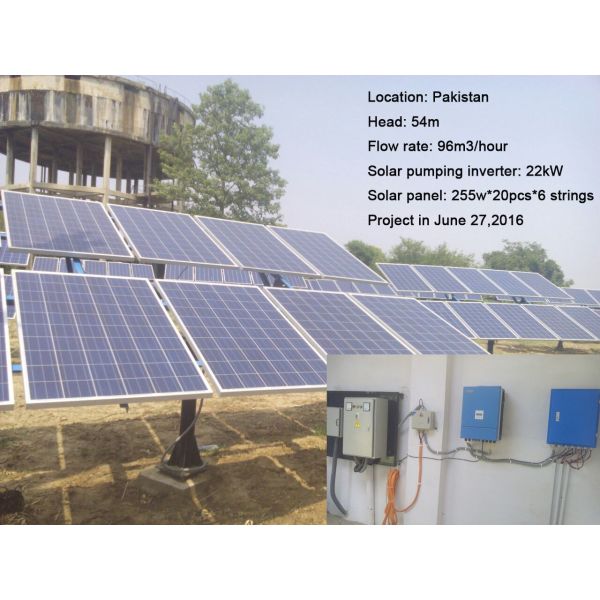 High Efficiency Agricultural Solar Pump Irrigation System 110kW 3 Years Warranty