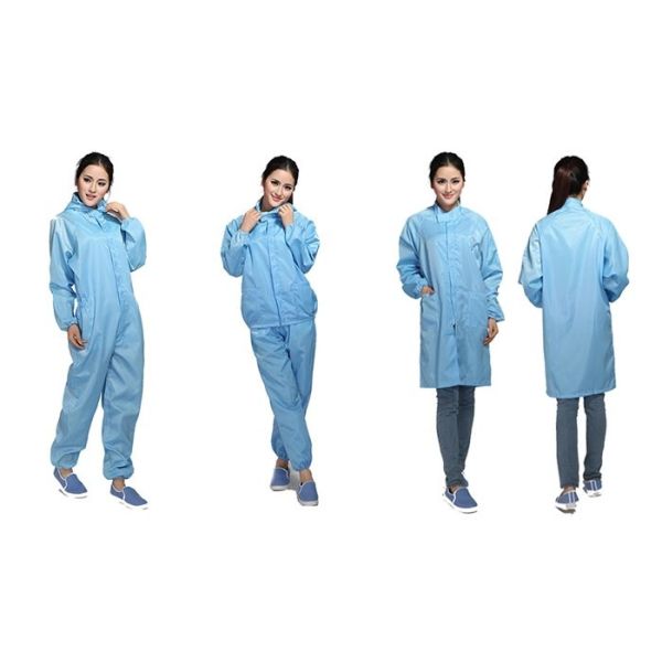 ESD Cleanroom Smock Jumpsuit Uniform Workwear Labcoat Protective Coverall Antistatic Lab Coats ESD Suit Work Clothes