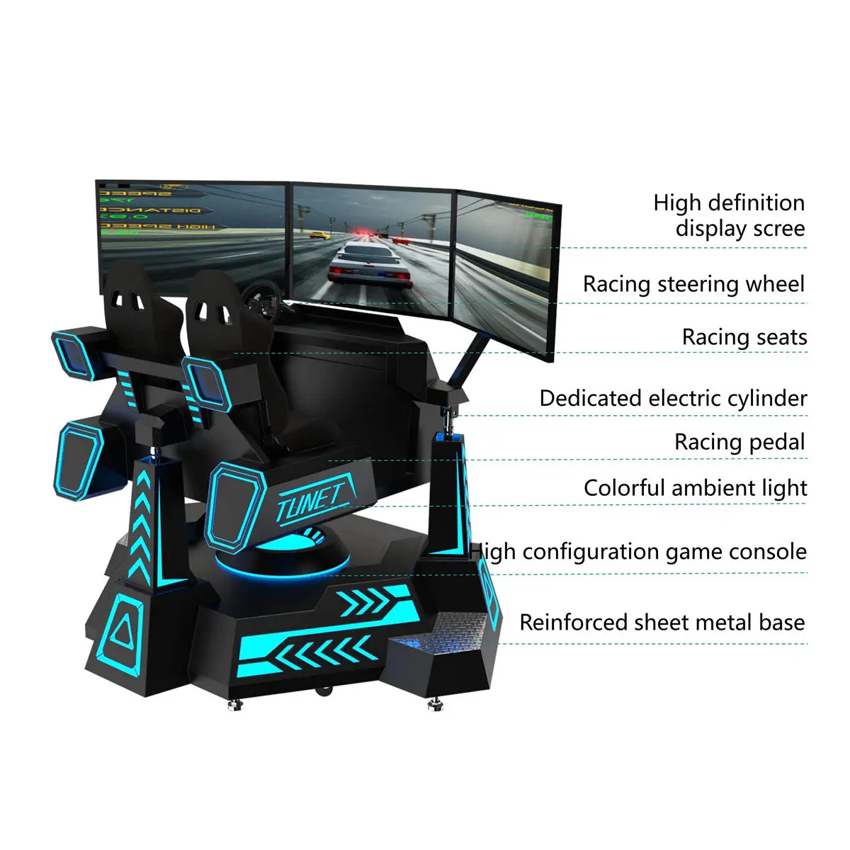 Motorbike Driving Machine Metal Car Racing Game Machine for Kids Age 6 Years