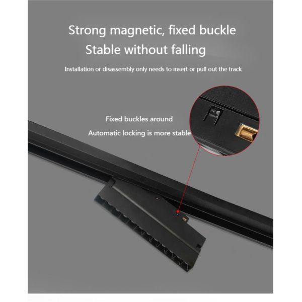 1200LM 12W 48V Modern Recessed Track Lighting Rail 1200LM Flux