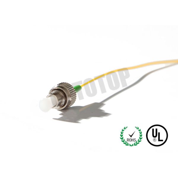 Durable Simplex Fiber Optic Pigtail APC Interface Polish For Telecom Network