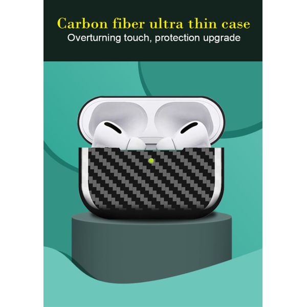 Glossy Twill Carbon Fiber Airpods Case For Airpods Pro 3
