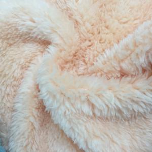 China 330GSM Knitting 160CM Double Plush Polyester Fabric wholesale