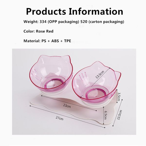 PS ABS Unspillable Dog Bowl Funky Custom With Stand