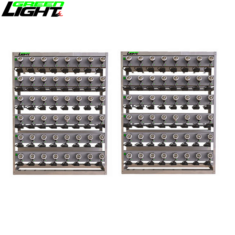 Cabinet Charger Rack 96 Units Overvoltage Protection For Mining Lamp Charging