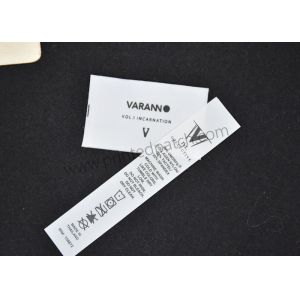 Flag 0.4mm Silicone Rubber Labels On Black Polyester Tape