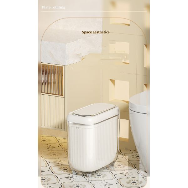 Multi-scene Sewn Inside and Outside Double Bucket Design Intelligent Induction Smart Garbage Can