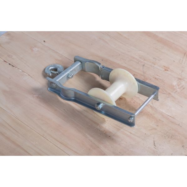 Galvanized Nylon Sheave Aerial Cable Pulley Block For Conductors
