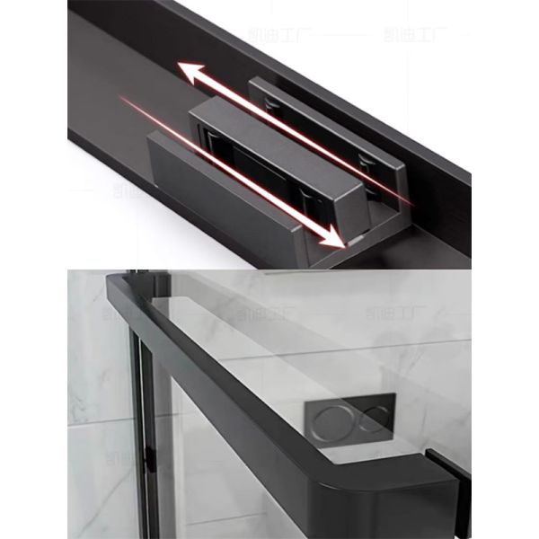 Hidden Wheel Stainless Steel Profile Shower Room Shower Sliding Door Frame