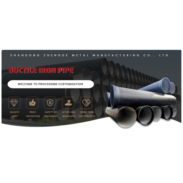 80mm 100mm Professional ISO2531 En 545 En 598 Tyton K9 K8 K7 Push-in Joint Centrifugal Casting Ductile Iron Pipes