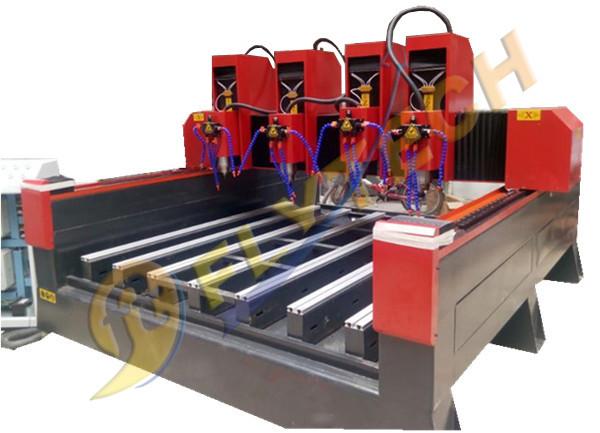 Quality Heavy duty tombstone engraving machine with four head cnc router for stone factory price for sale