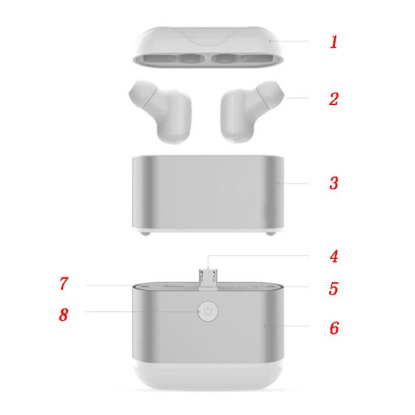 X2 Tws Wireless Headphones Bluetooth 5.0 Earphones Cordless Headphone Handsfree Earbuds Audifono Bluetooth Earphone Headset