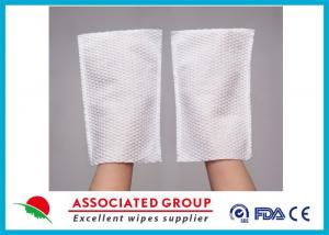China Spunlace Nonwoven Body Scrubbing Gloves / Body Scrub Gloves User Friendly wholesale