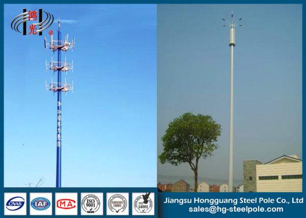 Quality Telescopic Microwave Antenna Mobile Cell Phone Tower with Powder Coating for sale