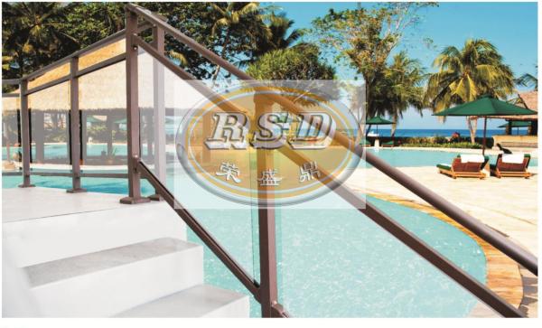 Quality Modern 10-12mm Tempered Glass Balcony Railing for Outdoor Decks for sale