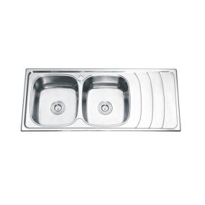 China Press Stainless Steel Wash Basin , Double Bowl 30 Inch Undermount Kitchen Sink wholesale