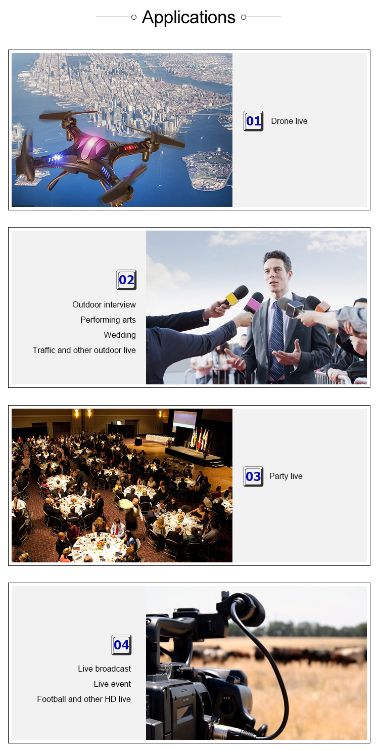 1080P wifi video and audio encoder for live streaming with user-friendly interface