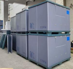 China Nestable Pallet Pack Container Rectangular Folding Pallet Box Impact Resistant wholesale