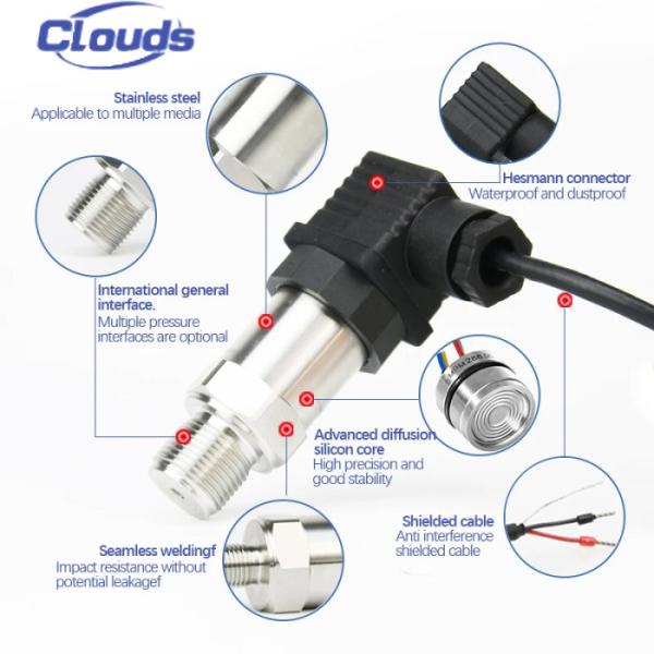 Quality Stainless Steel Thread Material 0-5v 4-20mA Hydraulic Mini Pressure Transmitter Sensor for sale