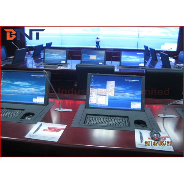 The Ministry Of National Defense Project , Flip Up Type Computer Monitor Electric Rotating Lift