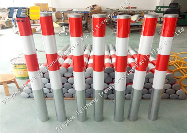 Quality Reflective Tape Fixed Bollards Removable Parking Posts Security Locking for sale