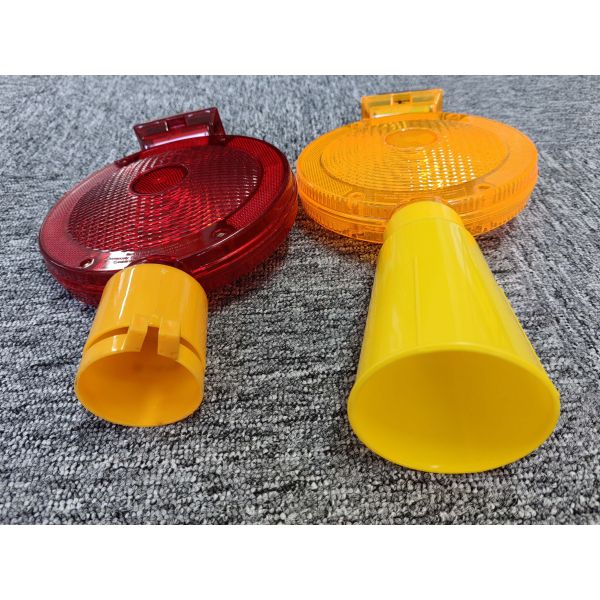 Solar Led Road Safety Warning Light Emergency Roadside Safety Led Caution Light Solar Pc Led Beacon Traffic Warning Cone
