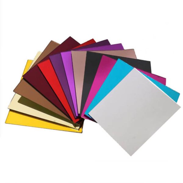 Impact Resistance Perspex Plexiglass Mirror Sheets Custom Color