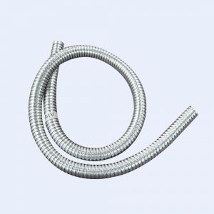 China IP6 Anti Fire Steel Flexible Conduit 0.30MM Thickness 1/2 4 Light Duty Silver wholesale