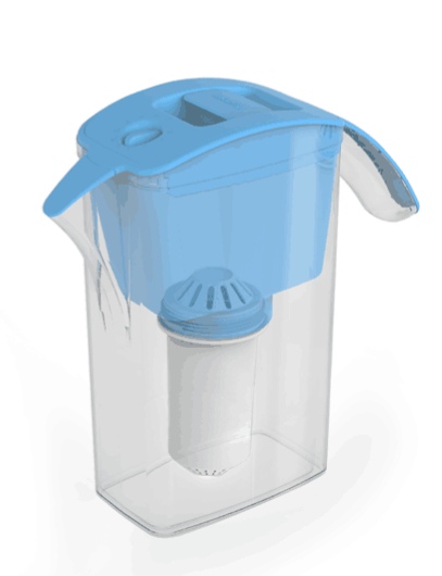 4L Volume Water Purifier Pitcher 5~50℃ Temperature Negative Ions Reach 1500pcs W008